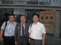 (from left) Prof. Li, Prof. Chan, and Prof. Zhou